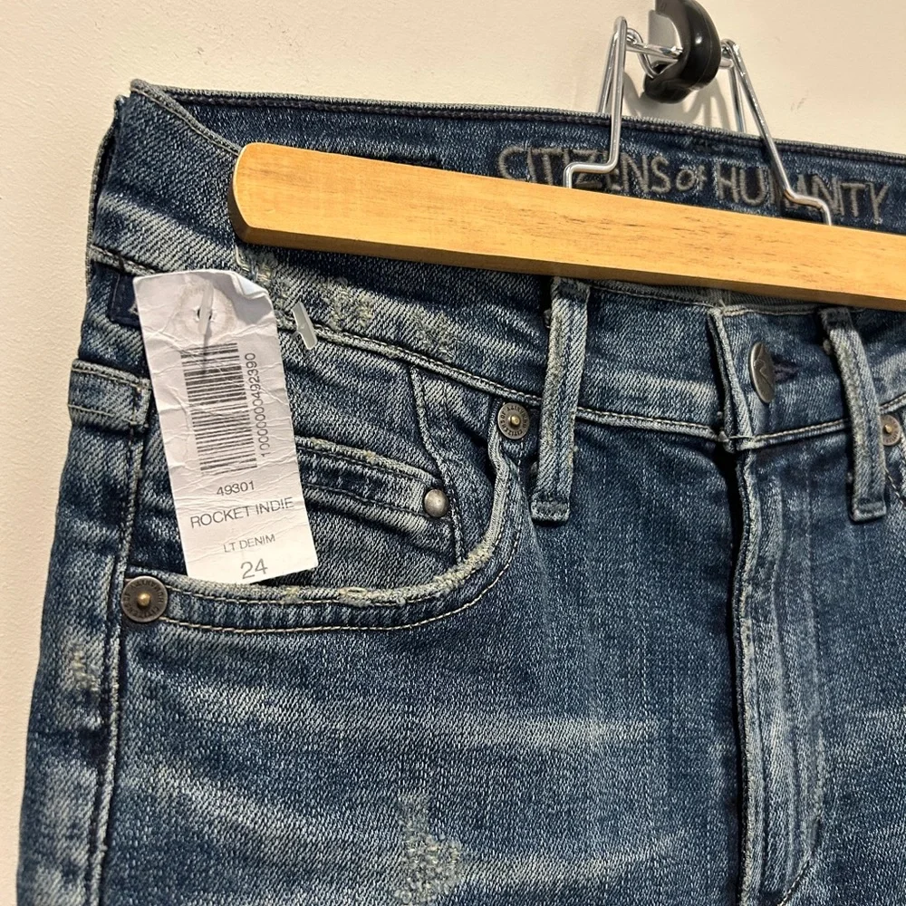BRAND NEW w/TAGS ARITZIA CITIZENS OF HUMANITY ROCKET INDIE HR SKINNY ~ sz 24 - Picture 4 of 11